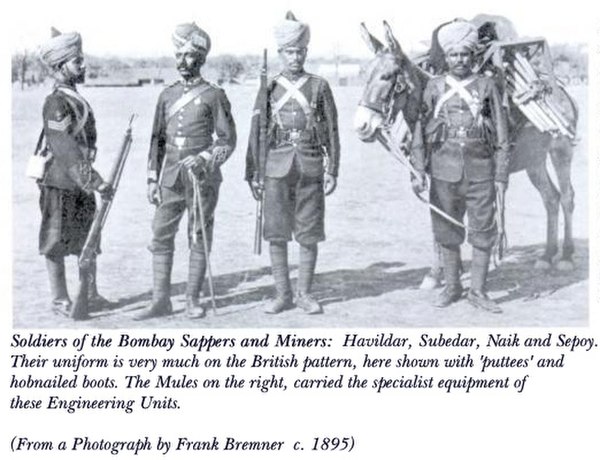 Bombay Sappers soldiers