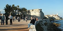 Boule-Spieler an der Strandpromenade