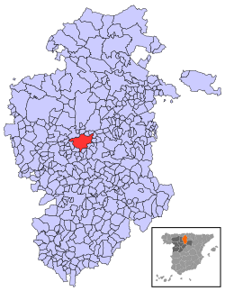 Lokasi bandaran dalam wilayah di Burgos