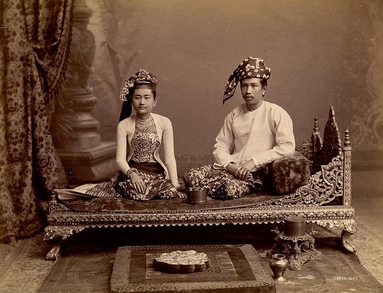 File:Burmese Couple in the 1890s.jpg