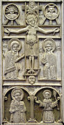 Placa en relieve de marfil (siglos xii - xiii ) procedente de Venecia