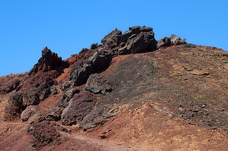 Rock formation Caldera El Golfo Lanzarote