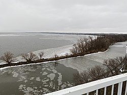 Calumet Harbor dari Calumet Cahaya.