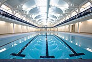 The swimming pool shortly before public re-opening in February 2011