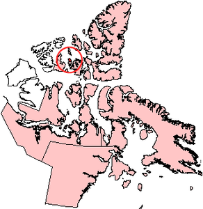 Location of Cameron Island