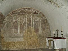 Fresque du XIIe siècle