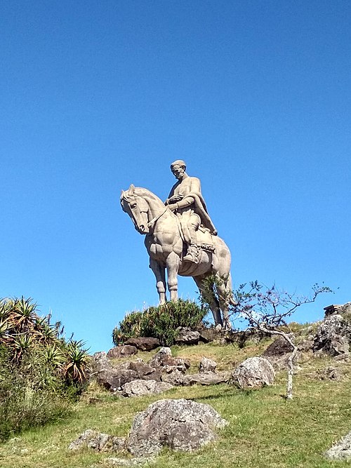 Equestrian monument of Artigas in Minas, Uruguay.