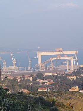 illustratie van La Ciotat Shipyard