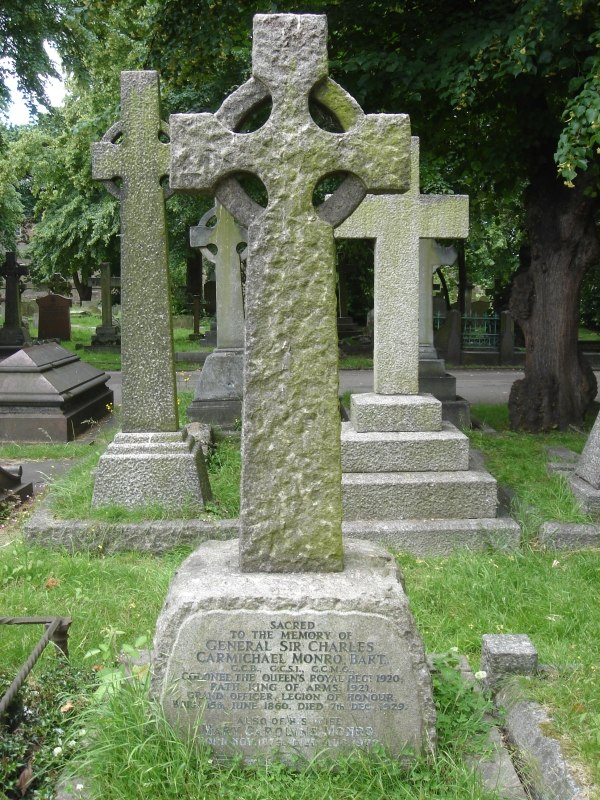 Funerary monument, Brompton Cemetery, London.