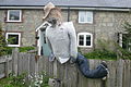 A homemade scarecrow, seen outside a house in Chillerton for the Chillerton & Gatcombe Scarecrow Festival 2013, on the Isle of Wight.