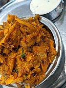 Chilli Parotta served with raita