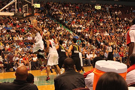 Rogers Arena during an exhibition basketball game between Canada and China in 2010