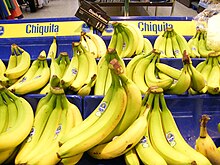 Chiquita bananas in a store