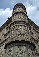 Corner tower with arabesque on Choto Sona Mosque, late 15th and early 16th centuries