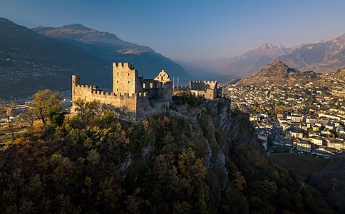 Tourbillon castle in Sion, Valais. Photographer: Kateryna Baiduzha