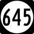State Route 645 işaretçisi