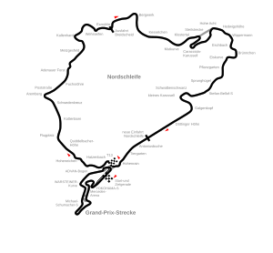 Nürburgring Nordschleife und Grand-Prix Kurs