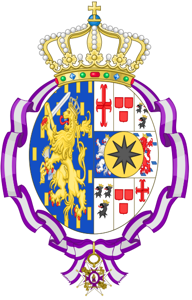 File:Coat of Arms of Emma, Queen of the Netherlands (Order of Maria Luisa).svg