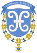 Coat of Arms of Juho Kusti Paasikivi (Order of the Seraphim).svg