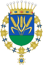 Coat of Arms of Richard von Weizsäcker (Order of the Seraphim).svg