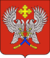 Coat of arms of Surovikino without a crown (2008).png