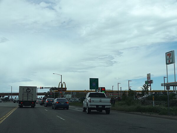 SH 119 approaching its northern terminus