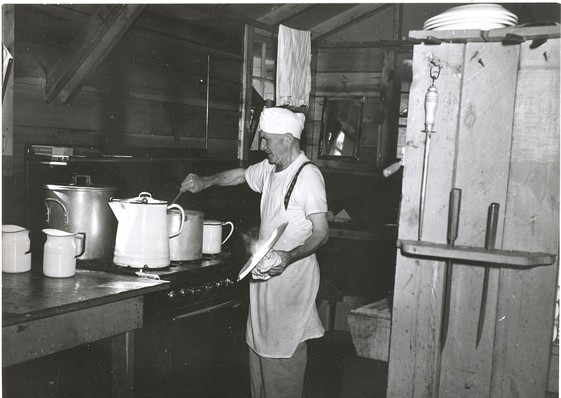 File:Cook at Sawbill Work Camp. (P. F. Heim)6 12 1950 (5187886710).jpg