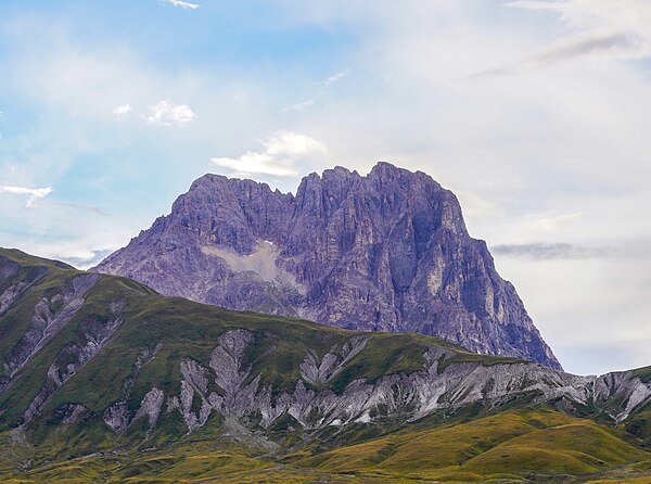 Gran Sasso mountain, the highest peak in the Apennines