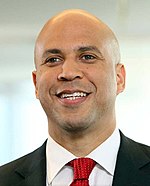 Cory Booker Cory Booker, official portrait, 114th Congress.jpg