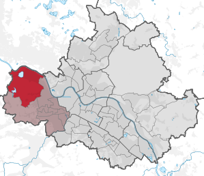 Lage des statistischen Stadtteils Cossebaude/Mobschatz/Oberwartha in Dresden