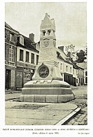 Kresčak – pomník Jana Lucemburského před odhalením (Český svět 1905)