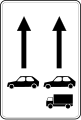 C108 Lane for certain vehicles