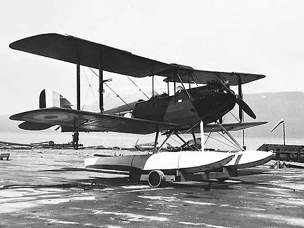 Royal Canadian Air Force DH.60 Cirrus Moth fitted with floats