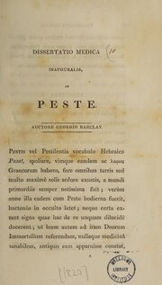 Миниатюра для Файл:Dissertatio medica inauguralis de peste (IA b31944565).pdf