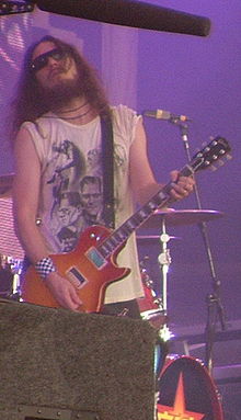 Finck playing with Guns N' Roses in 2006 Download Feastival 2006 -1 (cropped).jpg