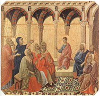 Disputation with the Doctors, between 1308 and 1311, tempera on wood, Duccio di Buoninsegna