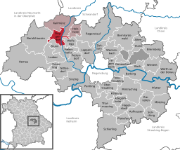 Läget för Duggendorf i Landkreis Regensburg