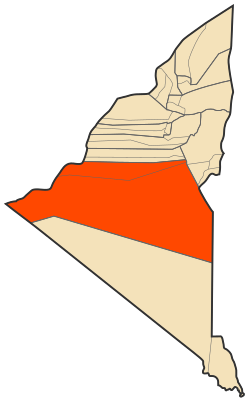 موقعیت ناحیه رقان در نقشه