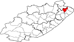 Municipalité de Ntabankulu locale - Carte