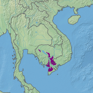 Território da ecorregião (em roxo)