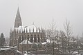 L'église Saint-Léger sous la neige