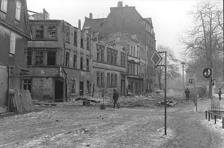 Demolition of historic buildings during the 1970s and 1980s.