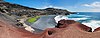 Tidal pool (Charco Verde, Charco de los Clicos) in the El Golfo crater