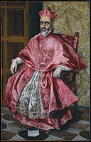 Portret kardinala, verjetno Fernando Niño de Guevara, El Greco, ok. 1600