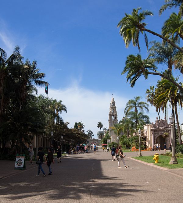 El Prado, by the Casa Del Prado and several museums.