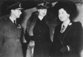 Eleanor Roosevelt (ortada), Kral VI. George ve Kraliçe Elizabeth Londra'da, 23 Ekim 1942