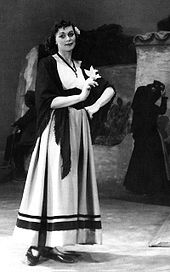 Lola in Cavalleria rusticana, Königliche Oper Stockholm, 1954 (Quelle: Wikimedia)