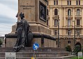 * Nomination Base of the monument to Vittorio Emanuele II in Naples, Italy. --Lion-hearted85 23:35, 25 March 2021 (UTC) * Promotion IMO the right side should be cropped and the face of the scooter driver should be made unrecognizable. --F. Riedelio 07:39, 2 April 2021 (UTC)  New version Thank you for your suggestion. I have gently blurred the face of the scooter driver and cropped out the right side. I've looked for a good compromise to include a portion of the building facade (to keep the context of the square recognizable) without cutting in half the windows and the front door. I have also refined the upper crop and the left crop to gain some extra room. --Lion-hearted85 00:17, 4 April 2021 (UTC)  Support Good Quality. --F. Riedelio 07:01, 4 April 2021 (UTC)