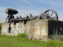 Photographie de la soufflante à gaz de haut fourneau d'Escaudain.