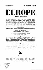 Thumbnail for File:Europe, revue mensuelle, No 94, 1930-10-15.djvu